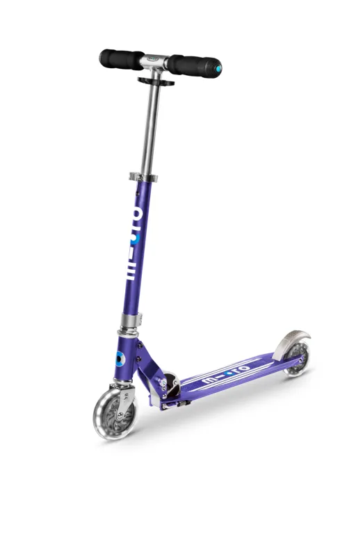 Micro Sprite LED Scooter | Blue Stripe | Light-Up Wheels | 44000217