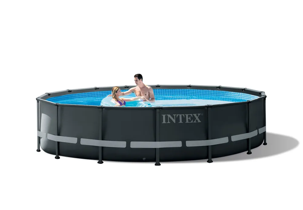 INTEX ULTRA XTR FRAME POOL SET WITH 220-240V SAND FILTER PUMP | SAFETY LADDER | GROUND CLOTH | COVER | 4. 88x1. 22m | 42126326
