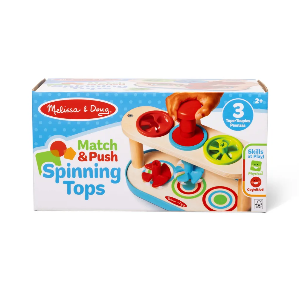 Melissa & Doug Match & Push Spinning Tops | 46031812