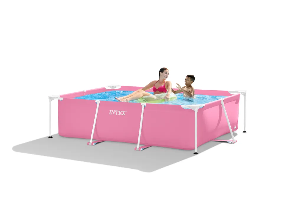 Intex Pink Rectangular Frame Pool | 2. 20m x 1. 50m | 42128266