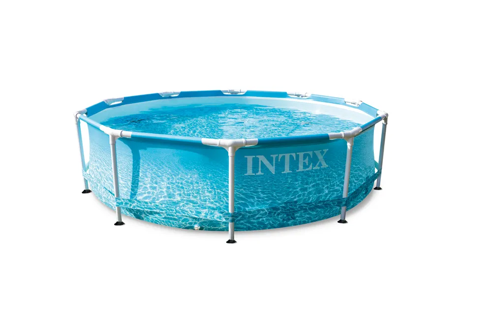 Intex Beachside Metal Frame Pool Set | 3. 05m x 76cm with Ocean Floor Print | 42128206
