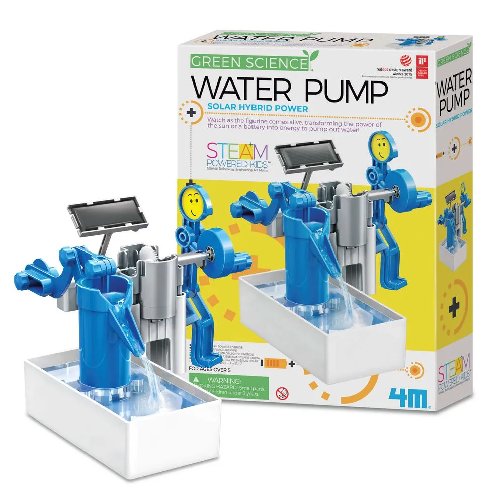 4M Solar Hybrid Power Water Pump | DIY STEM Kit for Kids 5+ | 48603425