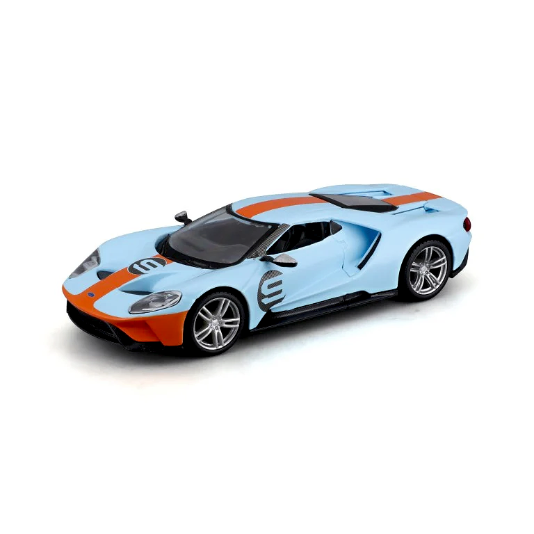 Bburago 2019 Ford GT Heritage Edition #9 – 1: 32 Diecast Model Car | Light Blue | 47541164