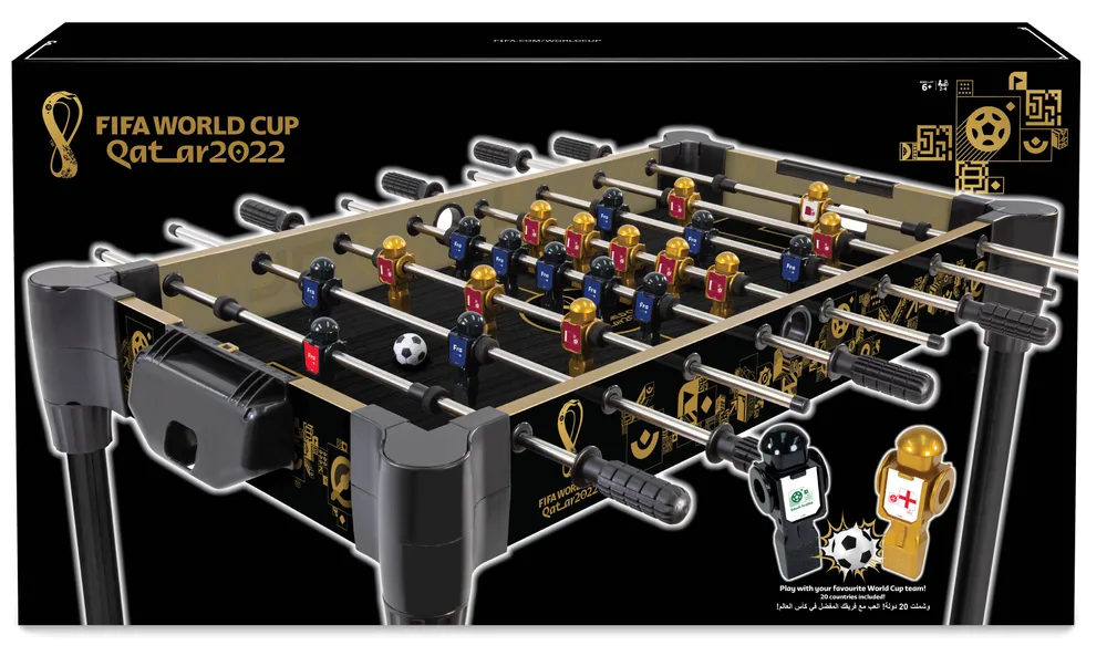 Merchant Ambassador FIFA World Cup 36in-92cm Tabletop Football-Foosball | Qatar Edition with 2 Extra Balls | 42010036