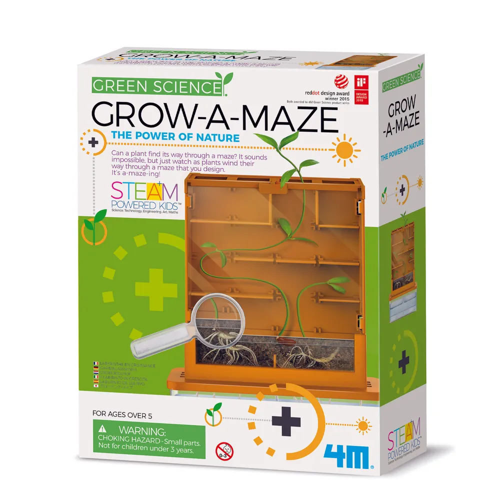 4M Grow-A-Maze STEM Plant Maze Kit – Transparent Root Viewer for Kids & Adults | 48603352