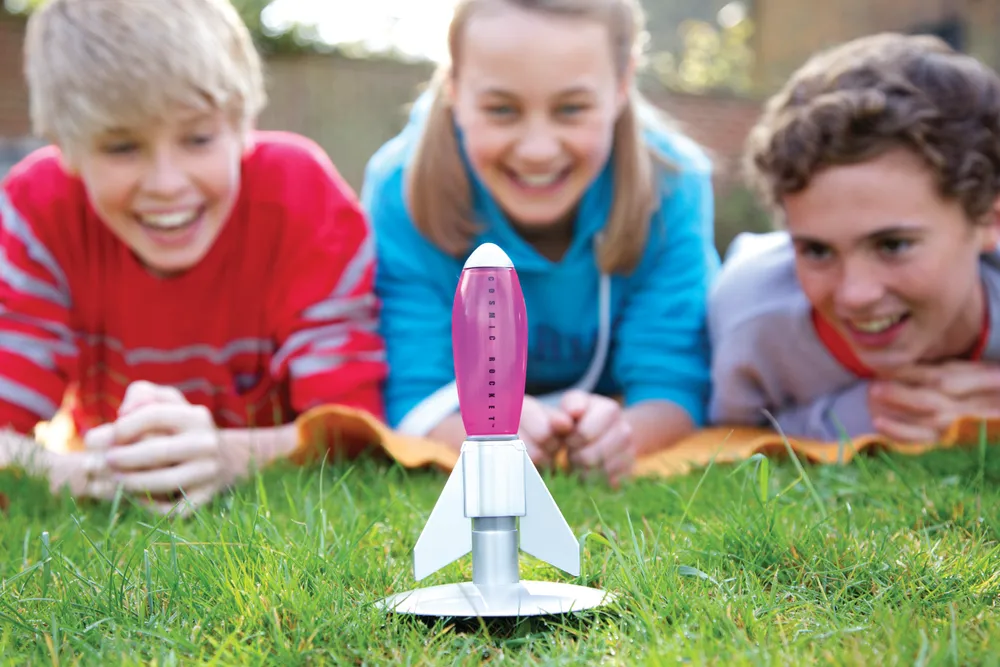 4M Cosmic Rocket Set | Build & Launch Wooden Space Exploration Toy | 48603235