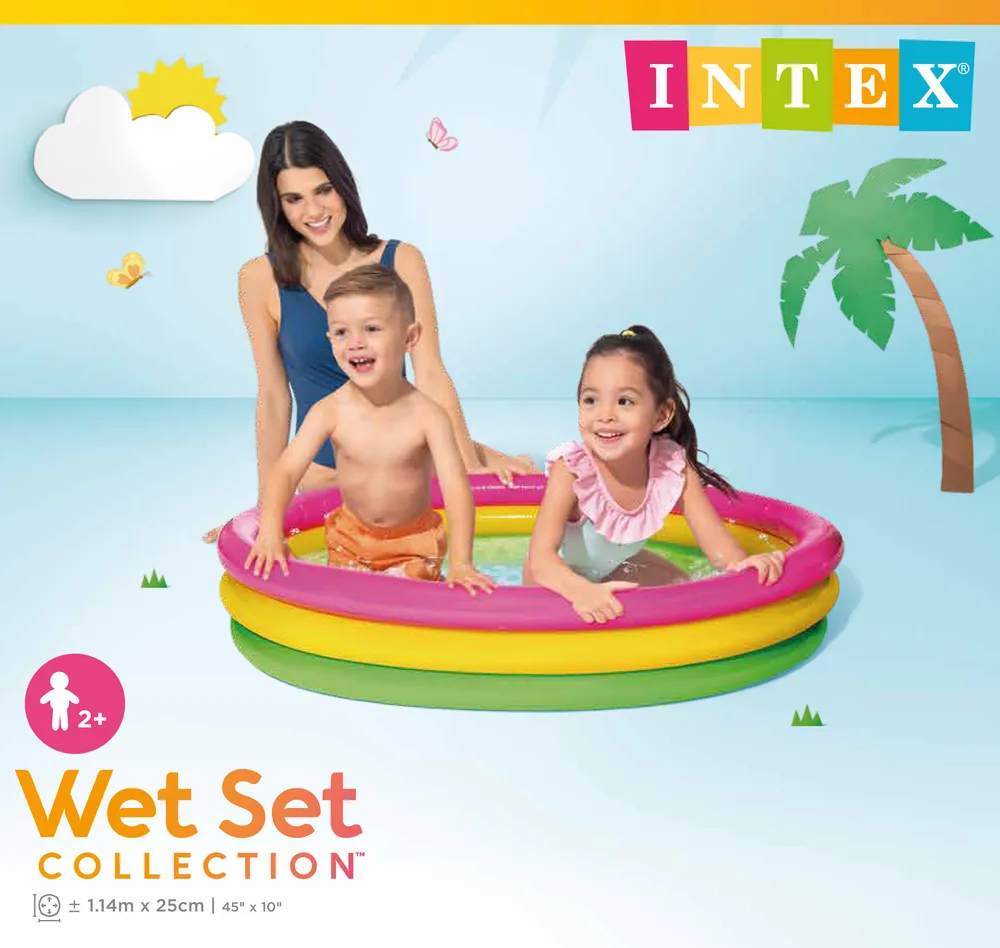 INTEX SUNSET GLOW POOL | 3-RING | 42157412