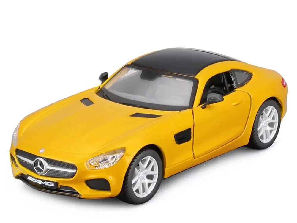 Bburago Mercedes AMG GT 1:32 Diecast Model Car - Yellow | 47543000