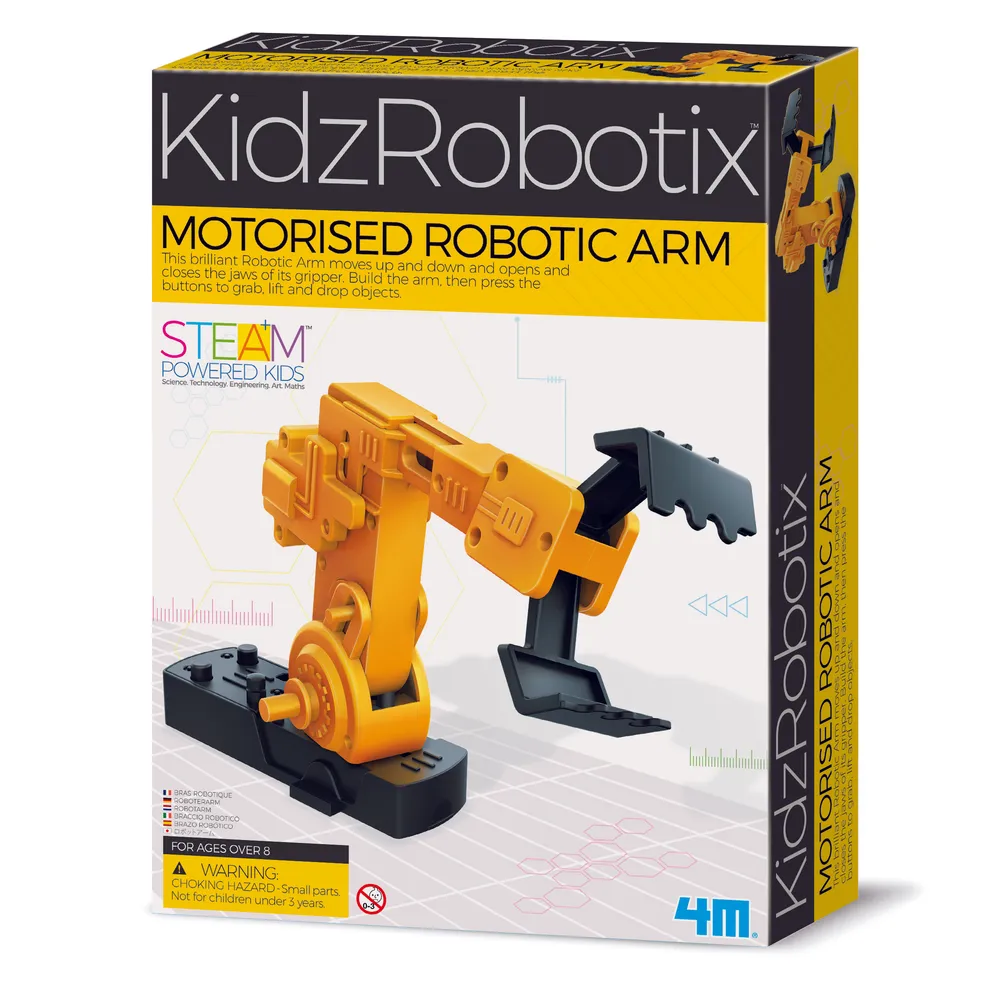 4M Motorised Robotic Arm | Build & Control STEM Robot for Kids 8+ | 48603413