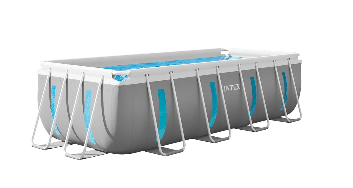 Intex Prism Frame Clearview Rectangular Pool Set | 4. 00m x 2. 00m x 1. 00m Panoramic Window Pool | 42126770