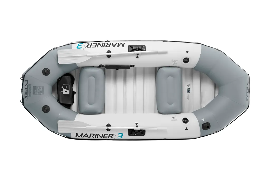 INTEX MARINER 3 BOAT SET WITH 54 IN ALUMINUM OARS | 42168373