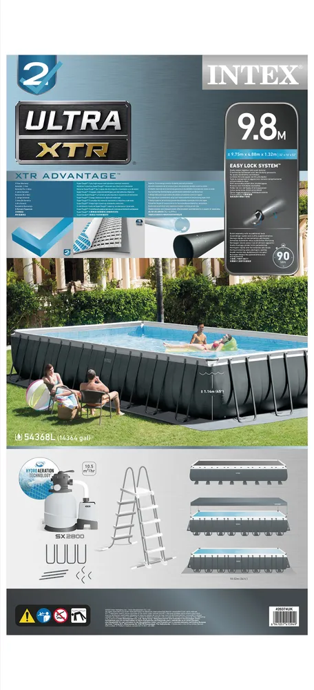 Intex Ultra XTR Rectangular Frame Pool Set | The Ultimate 9. 75m Luxury AGP Pool
