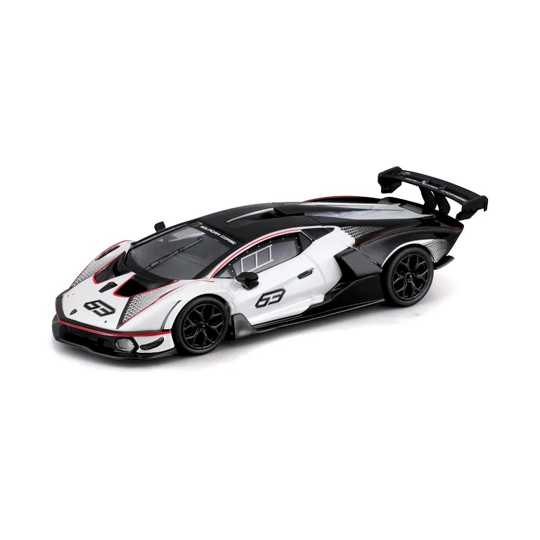 Bburago 1: 32 Lamborghini Essenza SCV12 White/Black Diecast Model 47541167