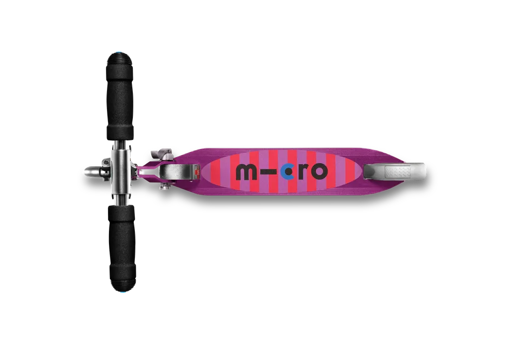 Micro Sprite LED Scooter | Purple Stripe | Light-Up Wheels | 44000219