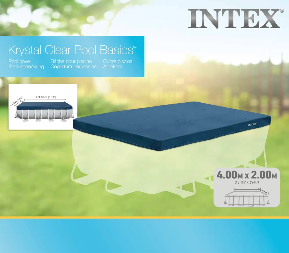 INTEX 4M X 2M RECTANGULAR POOL COVER | 42128037