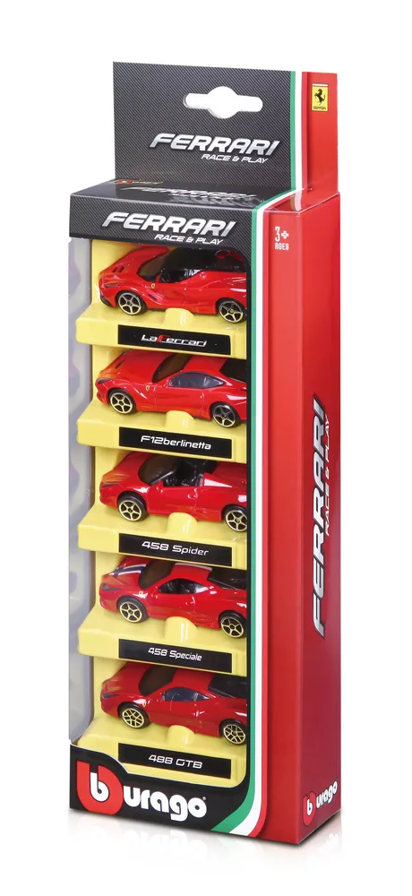 Bburago FERRARI R & P 5-Pk | 47556105