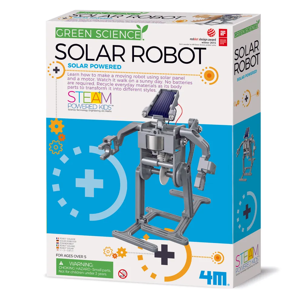 4M Solar Robot Kit | Eco-Engineering STEM Green Energy Robot | Dinosaur - Monster | 48603294