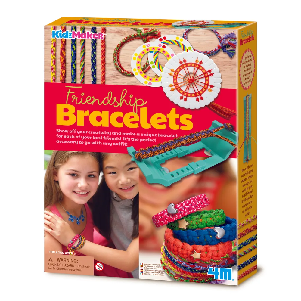 4M Friendship Bracelets Kit | DIY Weaving Craft for Kids Over | 548604728