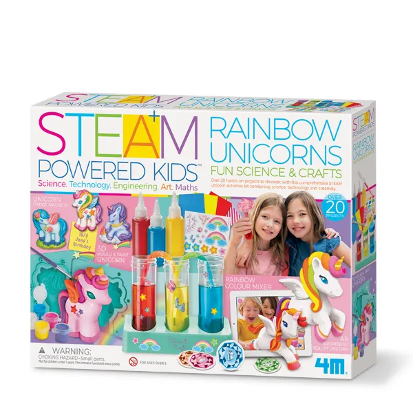 4M Steam Powered Kids Rainbow Unicorns Kit | Creative Mold & Paint Activity | 48605541