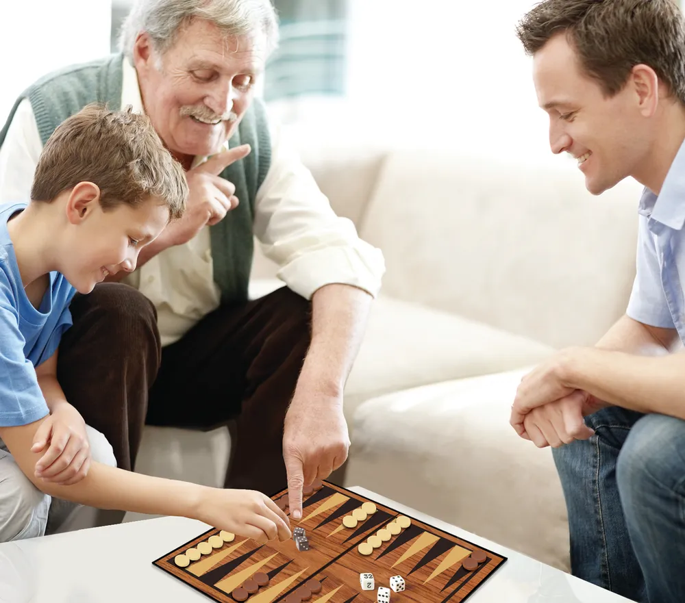 Merchant Ambassador Classic Backgammon Game – Premium Wooden Set | 42002104