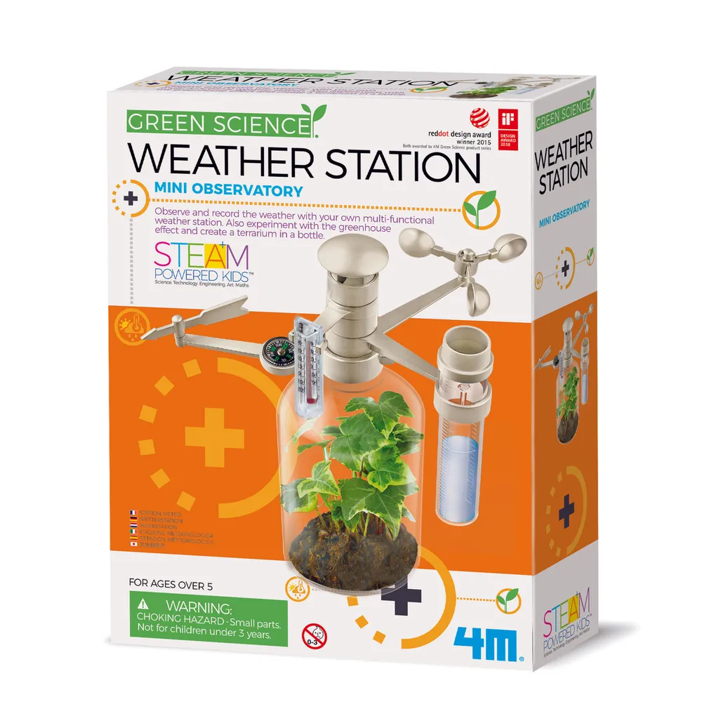 4M Green Science Weather Station Kit | Build Your Own STEM Weather Tools | 48603279