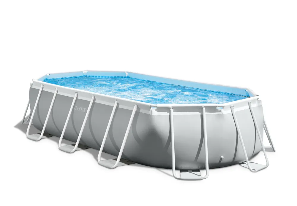 Intex Prism Frame Oval Pool Set | 5. 03m x 2. 74m x 1. 22m Premium Family Hybrid | 42126796