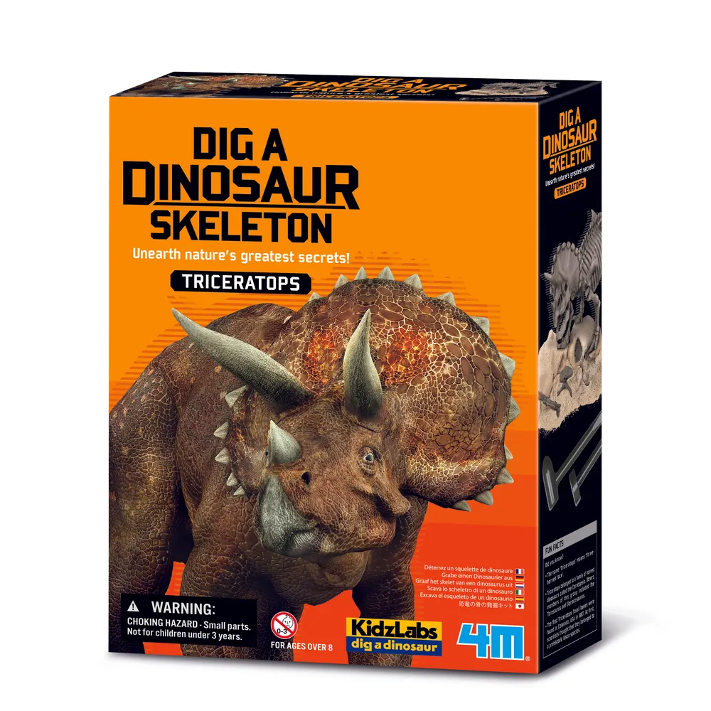 4M Triceratops Skeleton Excavation Kit | Dinosaur Fossil Dig for Kids | 48603228