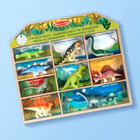 Melissa & Doug Dinosaur Party Play Set | 9 Miniature Dinosaur Figures with Storage Case | 46012666