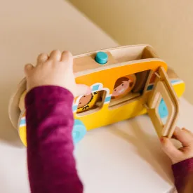 Melissa & Doug GO Tots Roll & Ride Bus | Wooden Motion Play Set for Toddlers | 46030738
