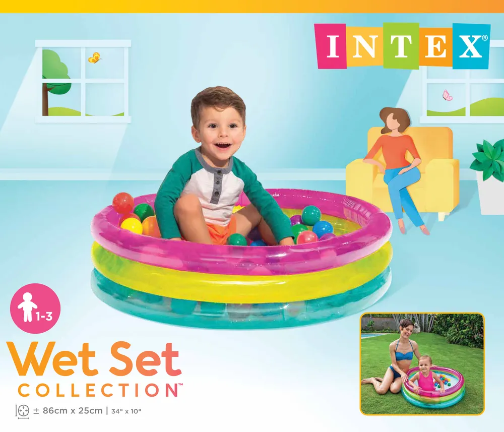 INTEX CLASSIC 3-RING BABY BALL PIT | 42148674
