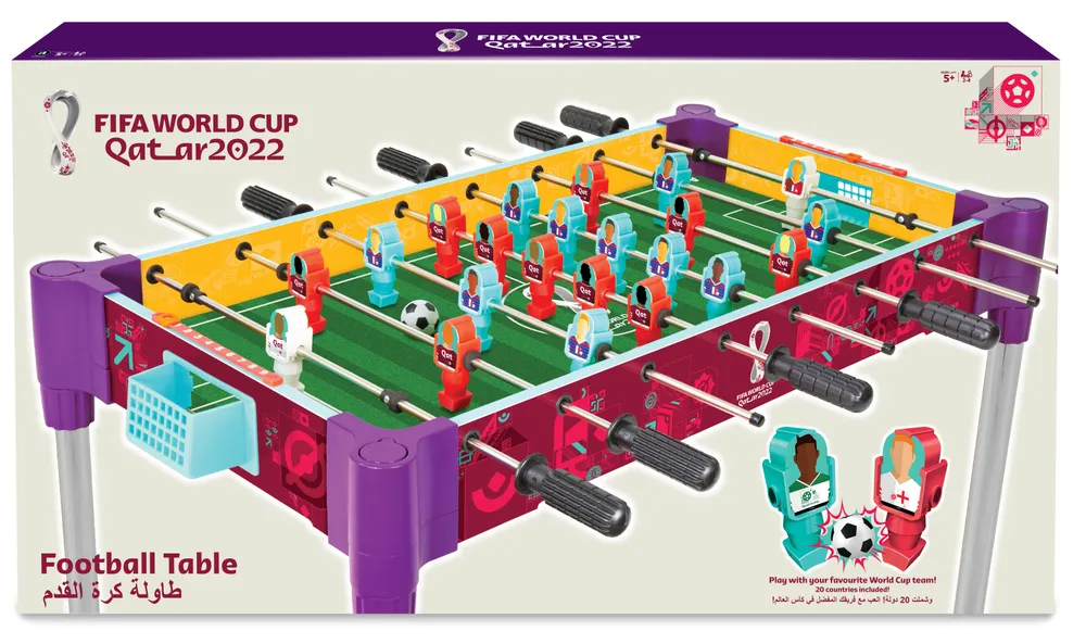 Merchant Ambassador FIFA World Cup 32in-82cm Tabletop Football-Foosball | Qatar Edition with 2 Extra Balls | 42010032