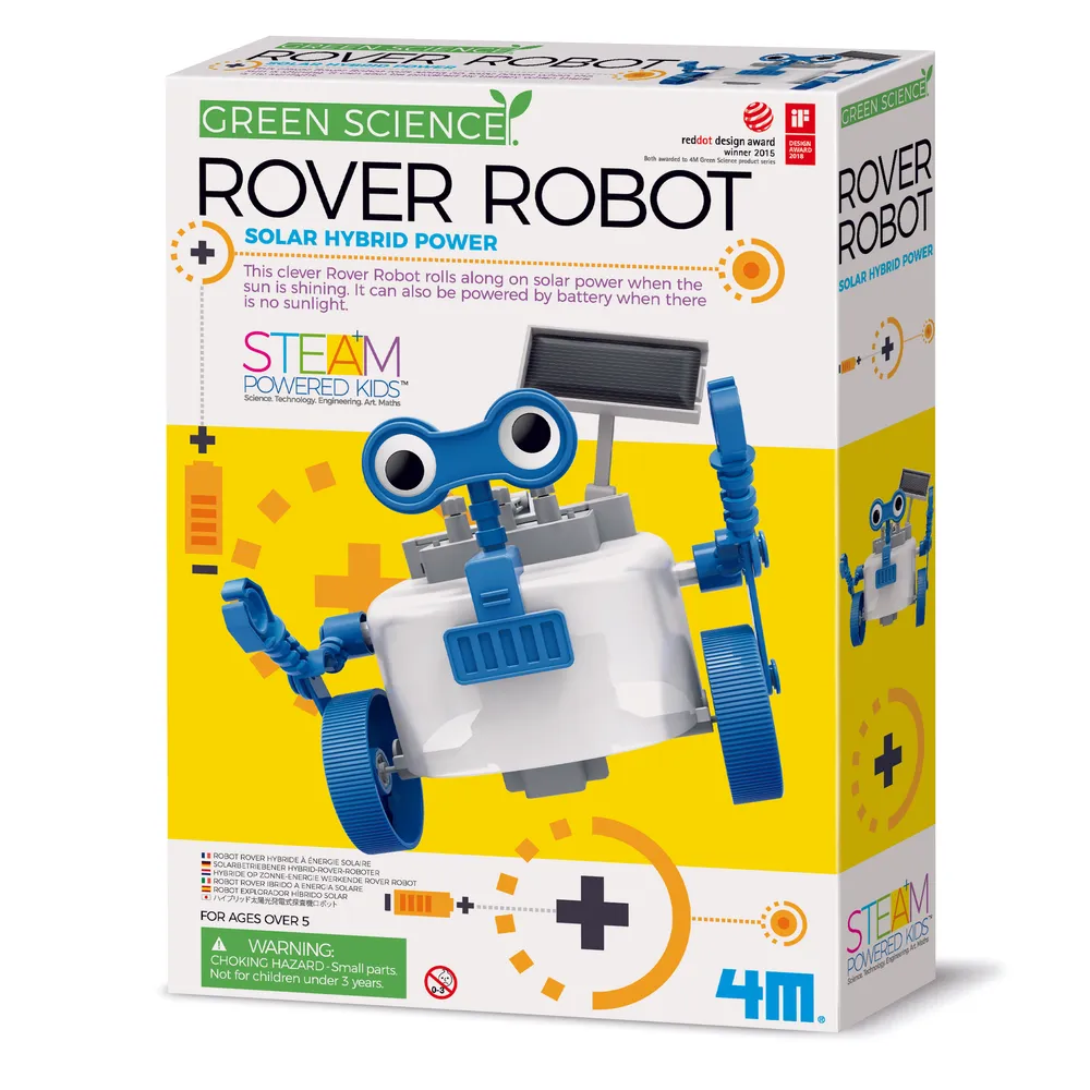 4M Rover Robot – Solar & Battery Powered STEM Kit for Kids 8+ | 48603417