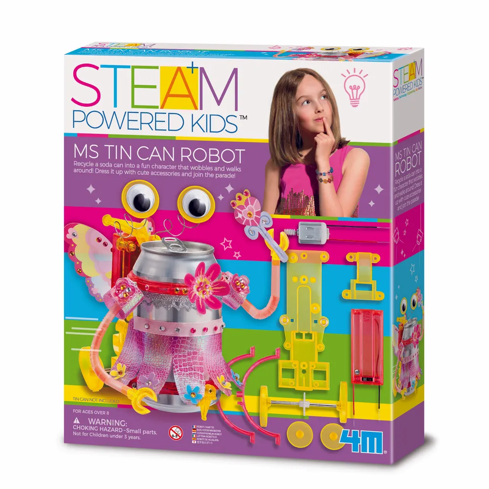 4M Girl STEAM | Tin Can Robot Kit | 48604906