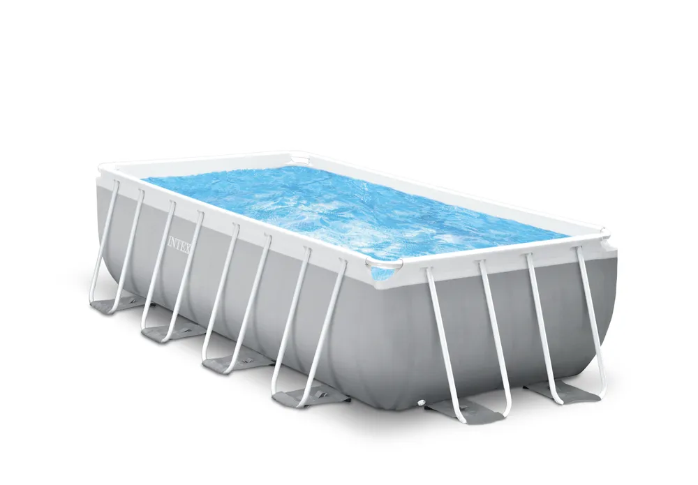 Intex Prism Frame Rectangular Pool Set | 4. 88m x 2. 44m Premium Family Swimming Center | 42126792