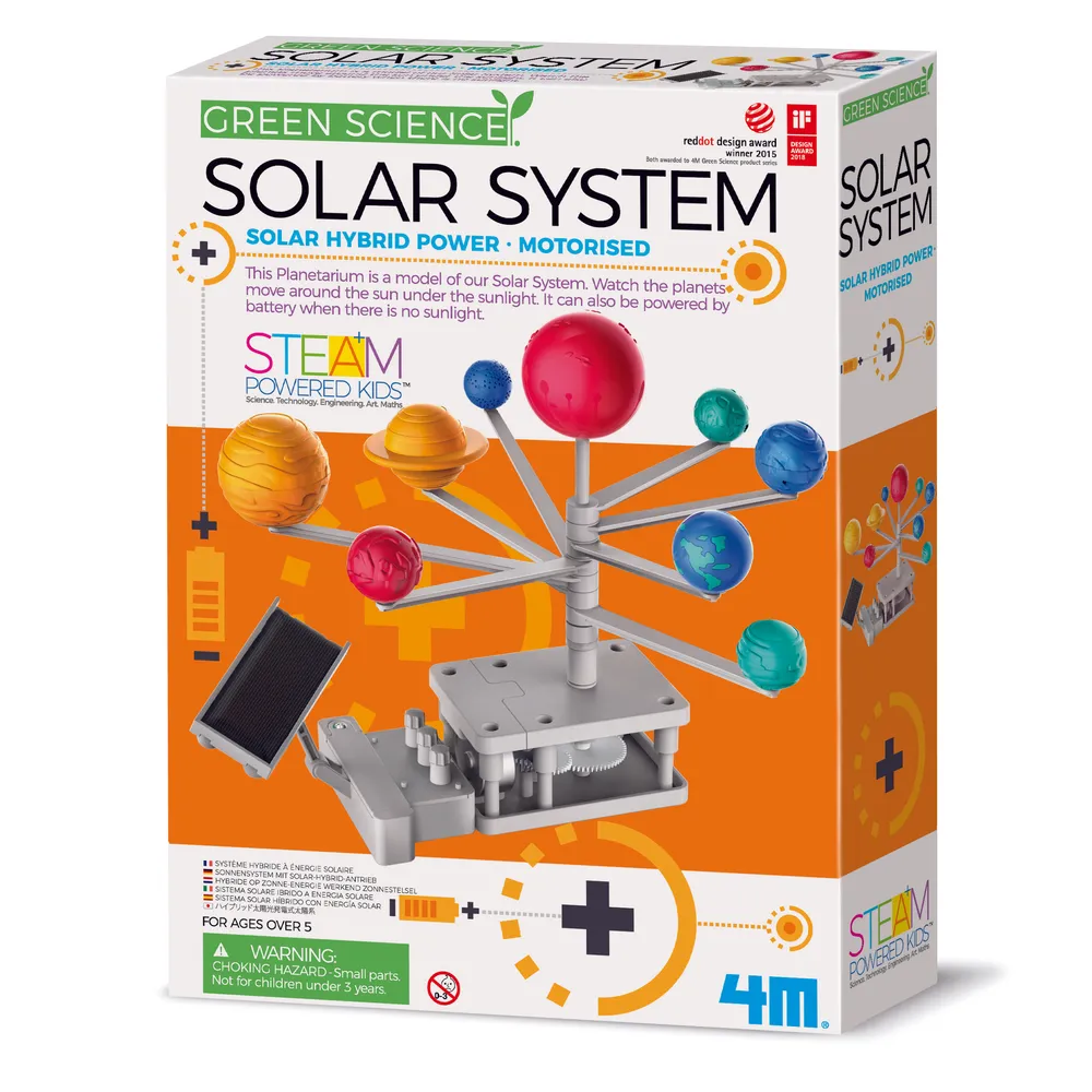 4M Motorised Solar System Planetarium | Solar & Battery Powered STEM Model | 48603416