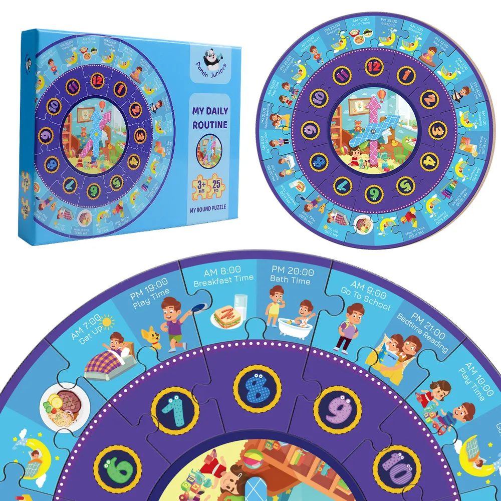Panda Juniors – My Round Puzzle: My Daily Routine | 49700378