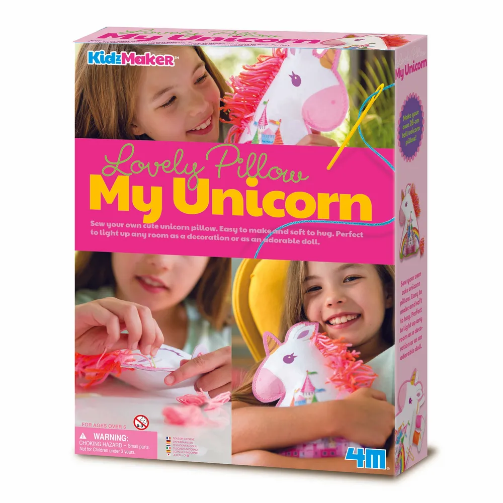 4M Unicorn Pillow Kit | DIY Soft Plush Craft for Kids 5+ | 48604744
