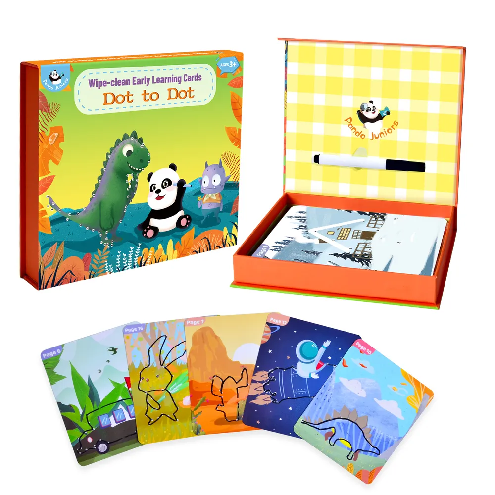 Panda Junior Wiple-Clean Early Learning Cards | Dot to Dot | 49700200