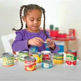 Melissa & Doug Lets Play House - Grocery Cans | 10-Piece Pretend Play Food Set | 46014088