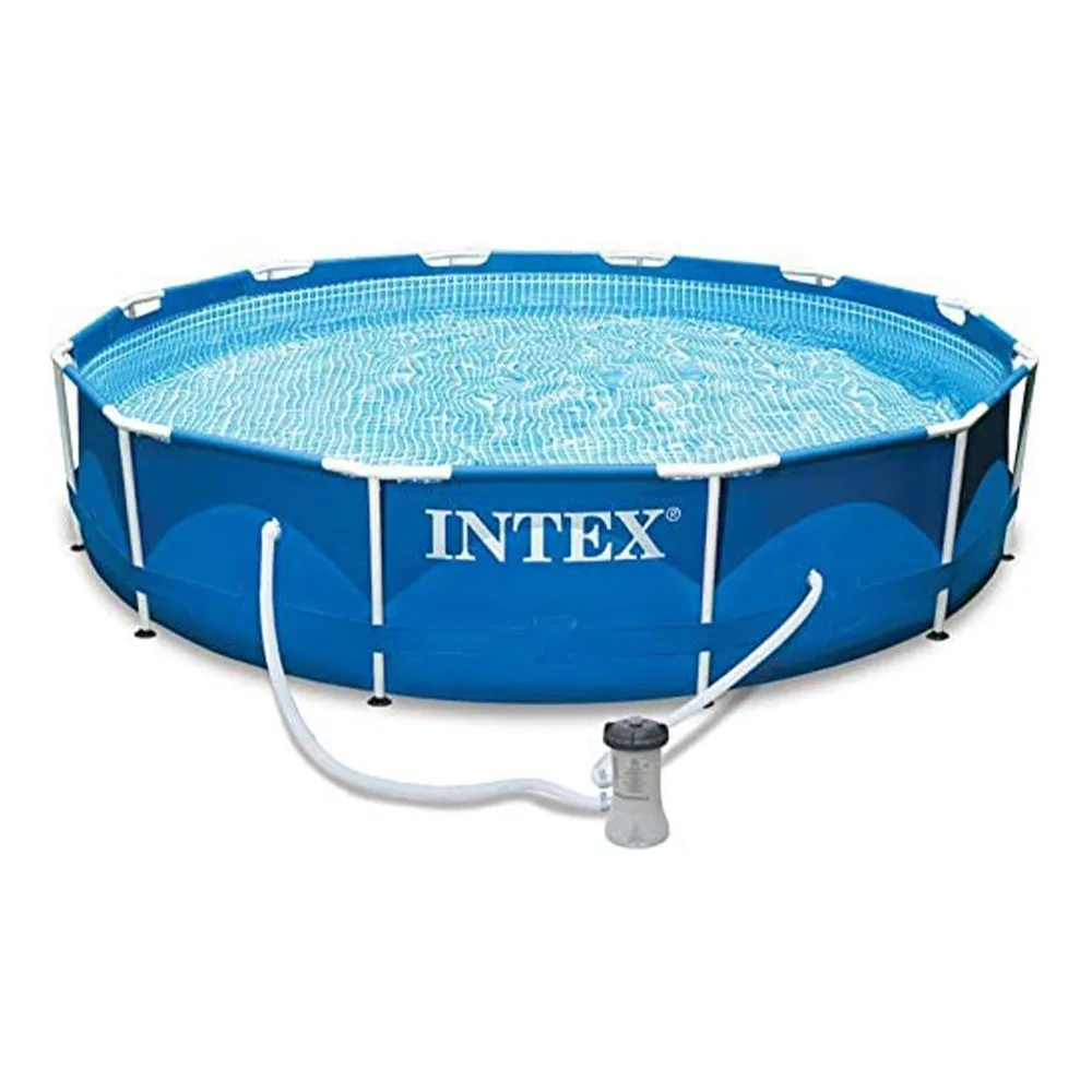 Intex Metal Frame Pool Set | 3. 66m x 76cm High-Capacity Family Pool | 42128212