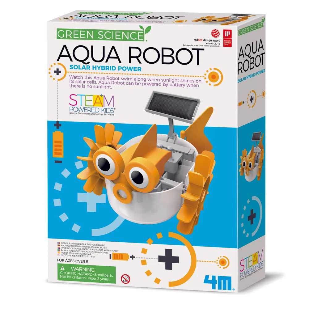 4M Green Science Aqua Robot – DIY STEM Water-Powered Robot for Kids | 48603415
